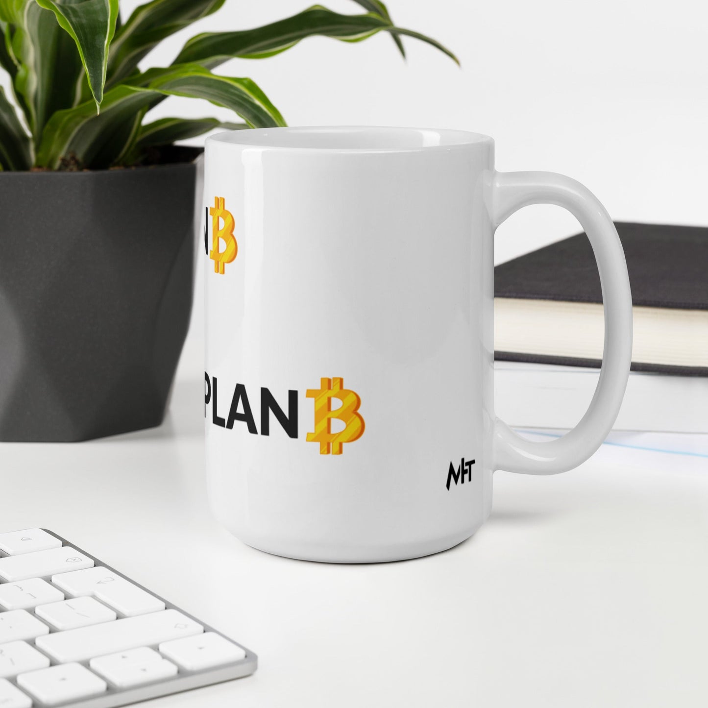 Plan B v1 - White glossy mug by DarkByteGear