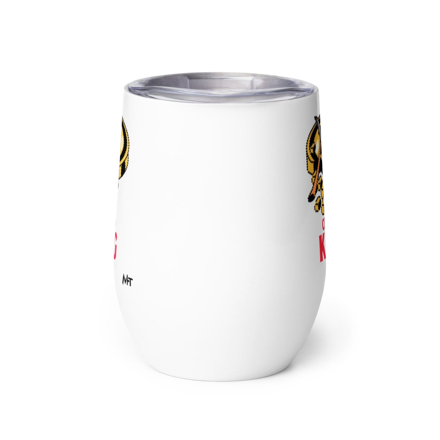 Crypto King - Wine tumbler by DarkByteGear