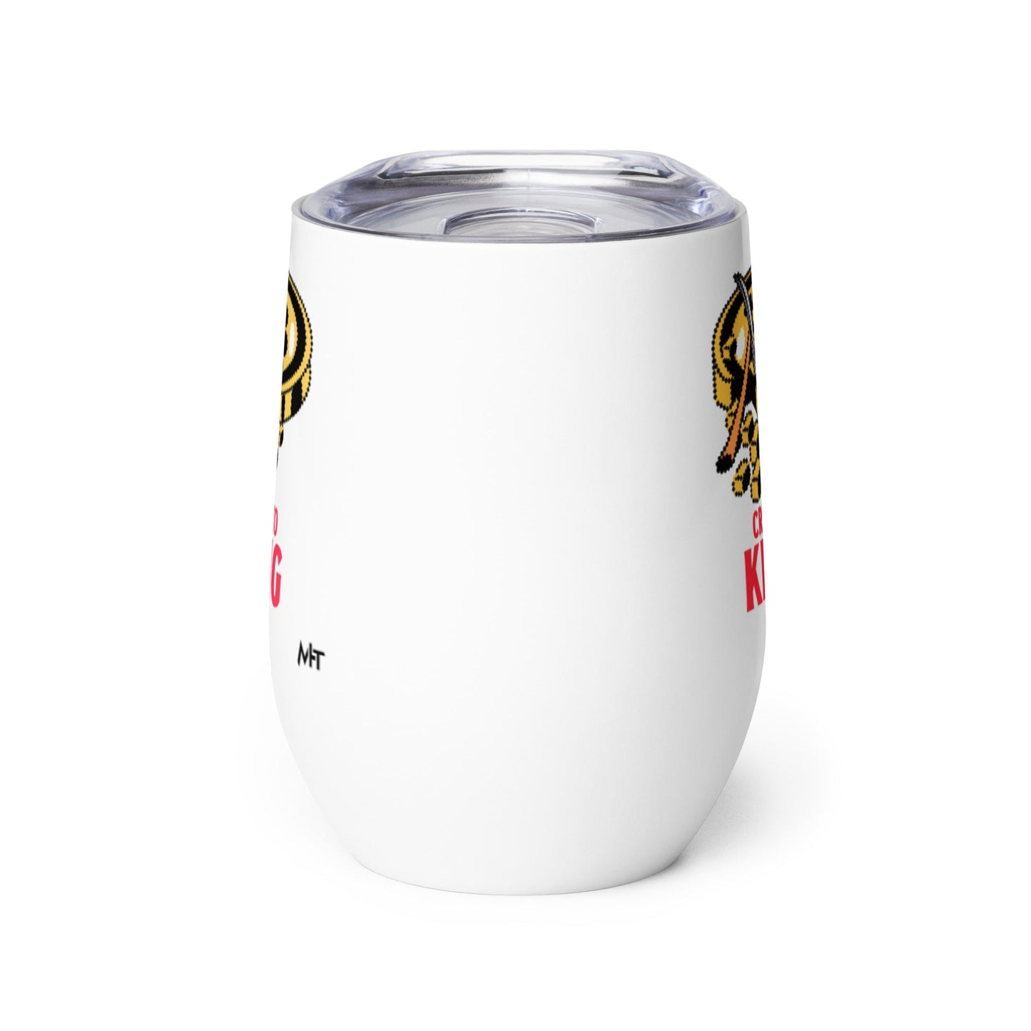 Crypto King - Wine tumbler by DarkByteGear