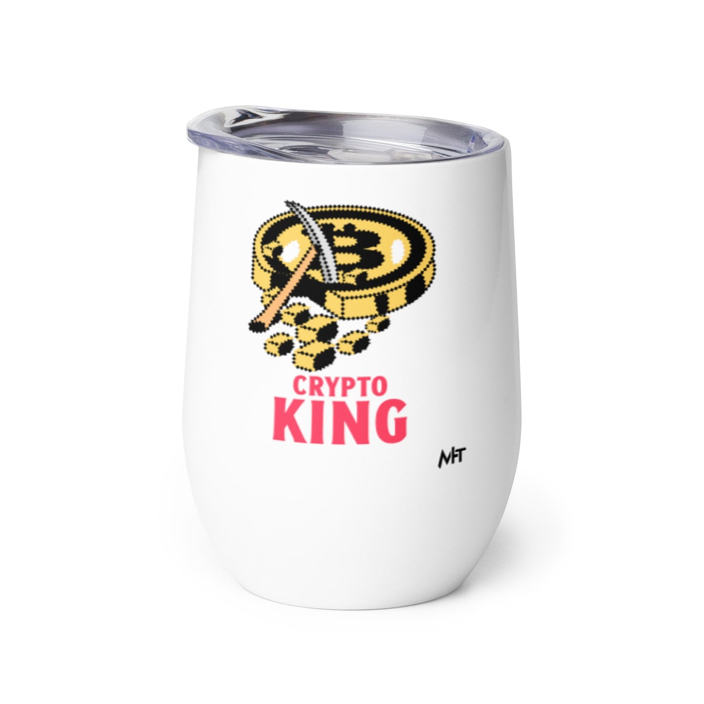 Crypto King - Wine tumbler by DarkByteGear