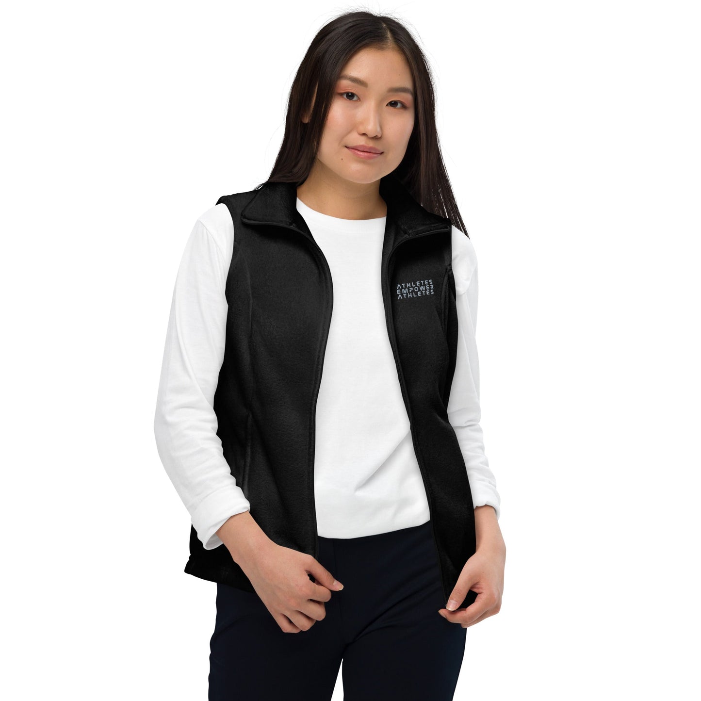 Athletes Empower Athletes - Women’s Columbia fleece vest by DarkByteGear