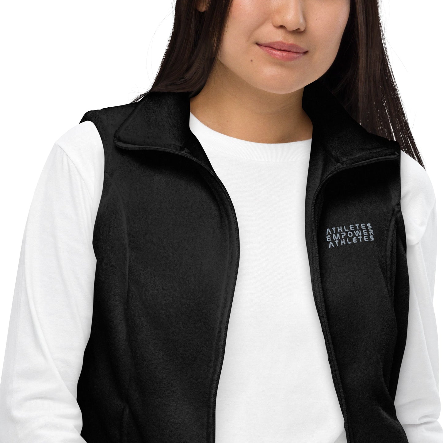 Athletes Empower Athletes - Women’s Columbia fleece vest by DarkByteGear