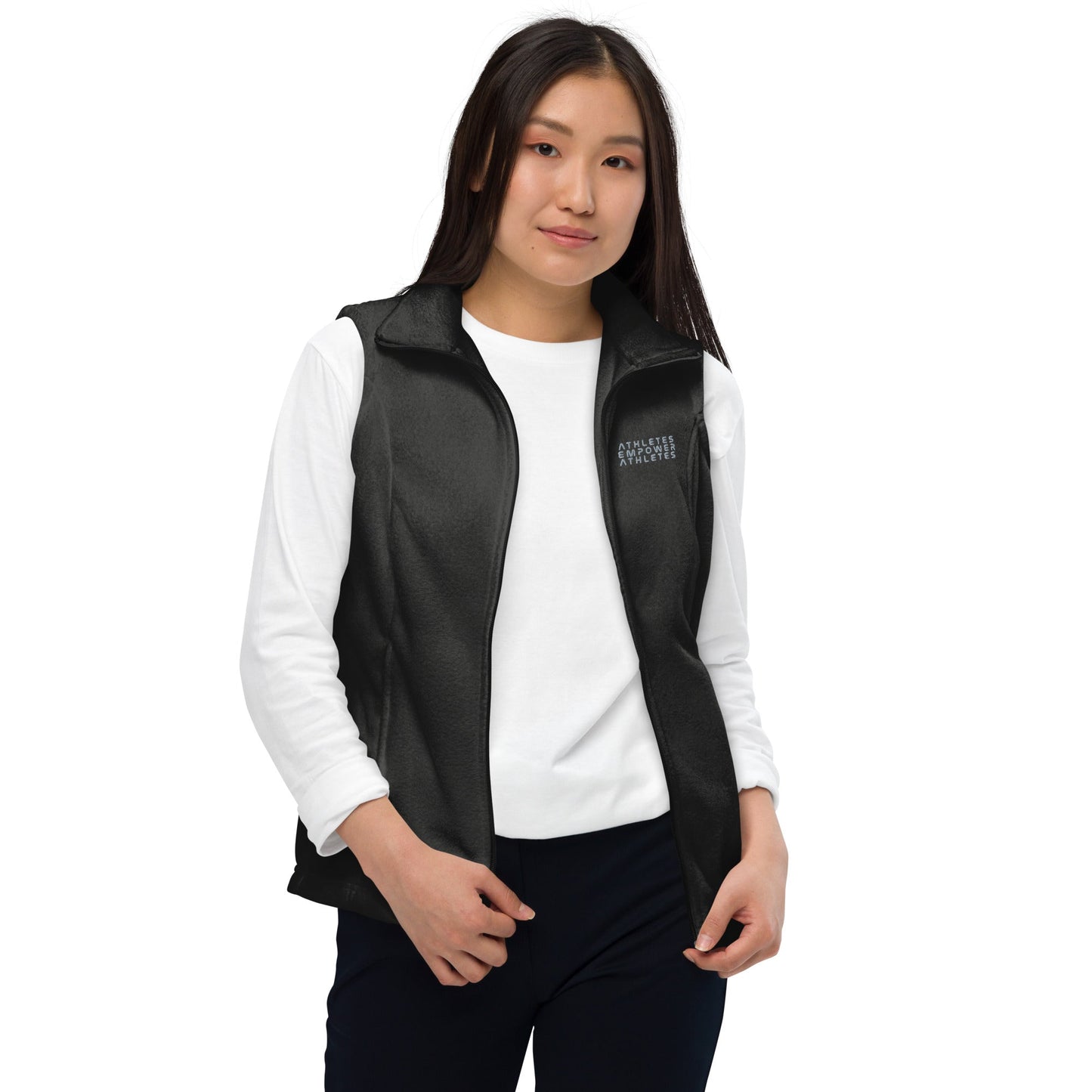 Athletes Empower Athletes - Women’s Columbia fleece vest by DarkByteGear