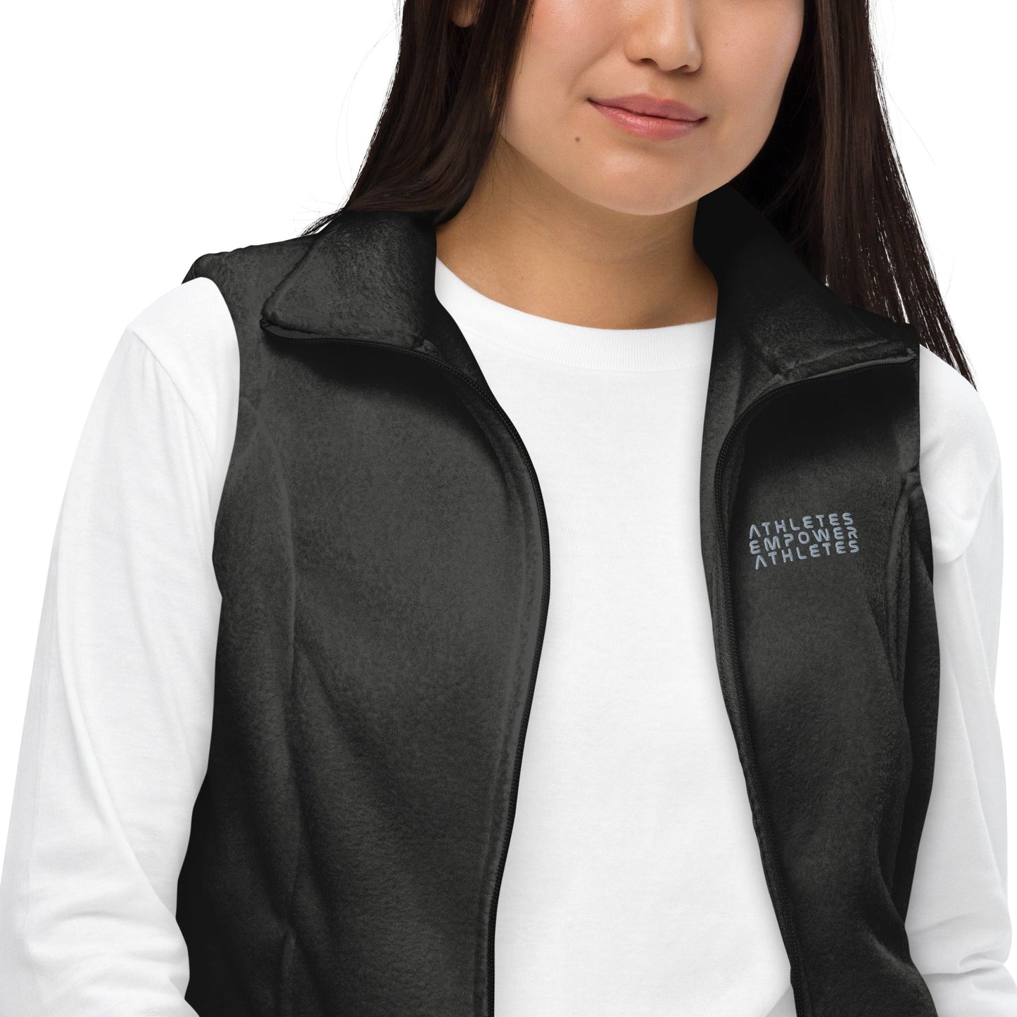 Athletes Empower Athletes - Women’s Columbia fleece vest by DarkByteGear