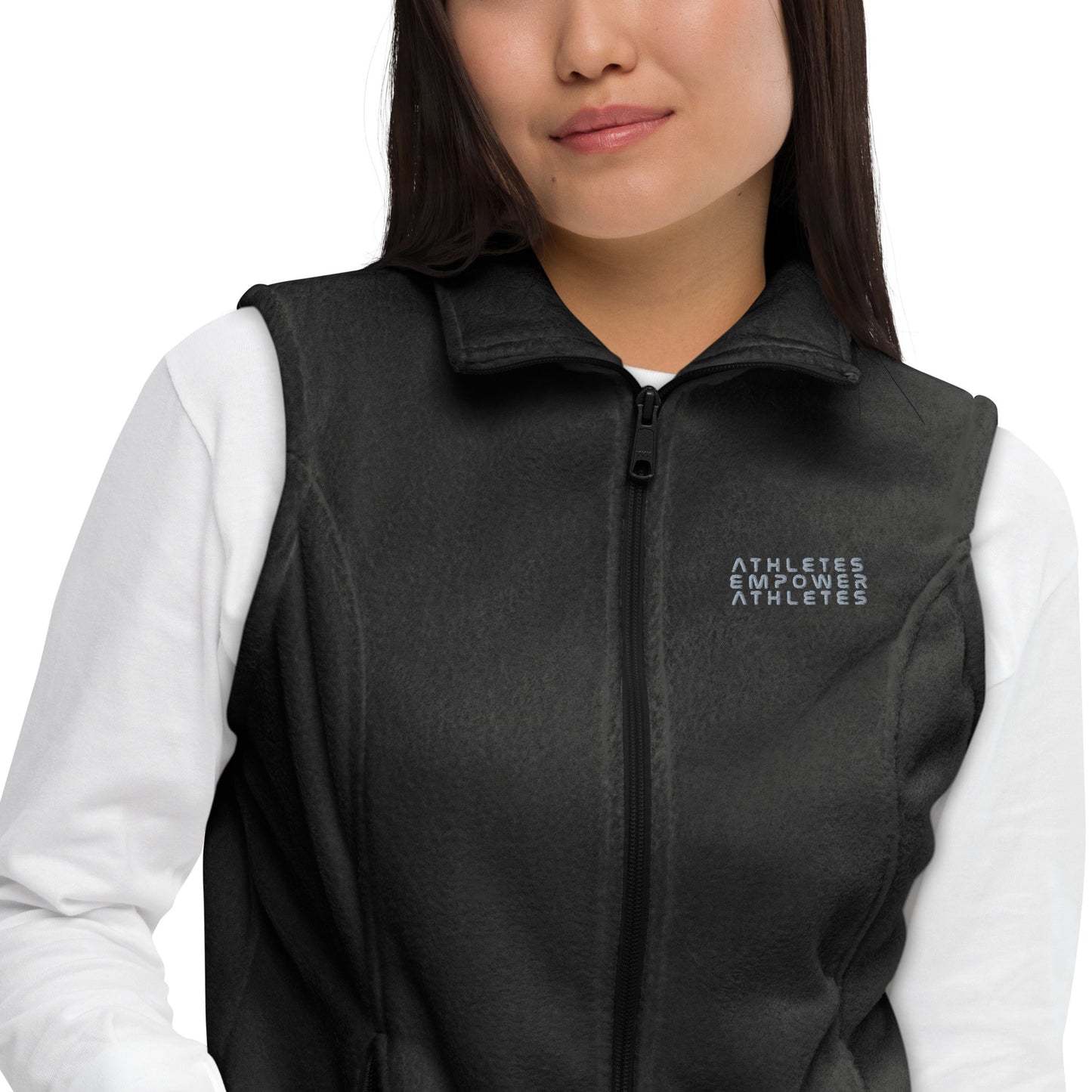 Athletes Empower Athletes - Women’s Columbia fleece vest by DarkByteGear