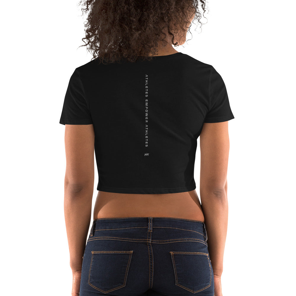 Athletes Empower Athletes - Women’s Crop Tee by DarkByteGear