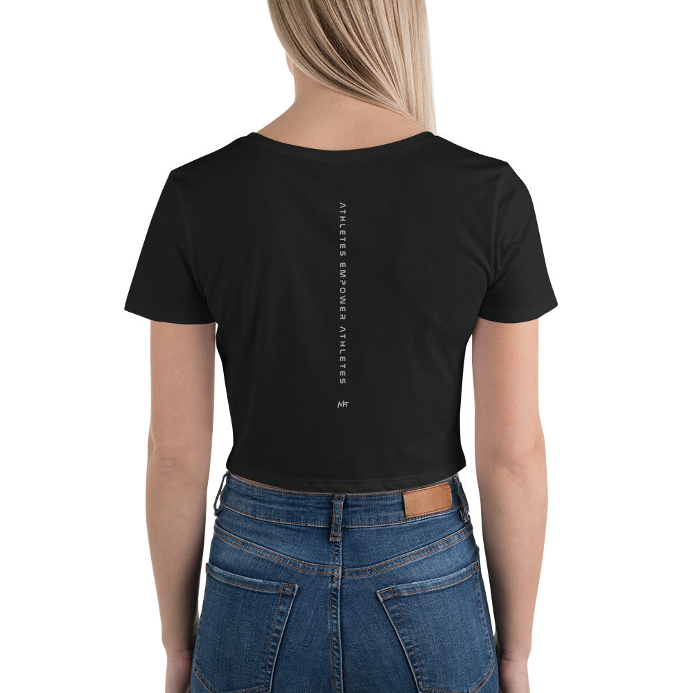Athletes Empower Athletes - Women’s Crop Tee by DarkByteGear