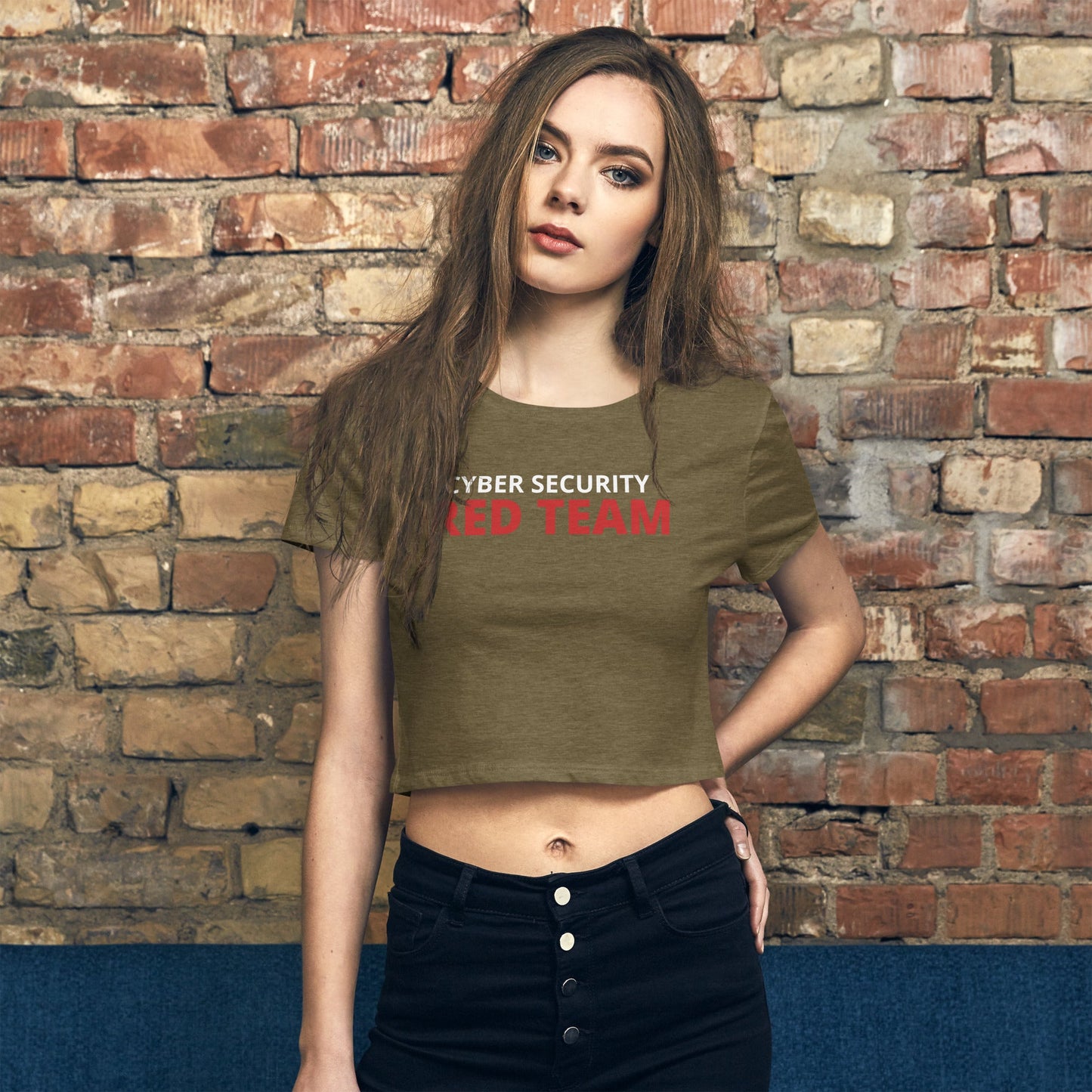 Cyber Security Red Team - Women’s Crop Tee by DarkByteGear
