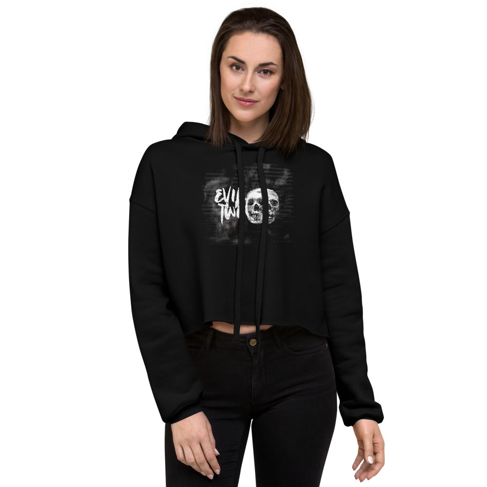 Evil Twin - Crop Hoodie by DarkByteGear