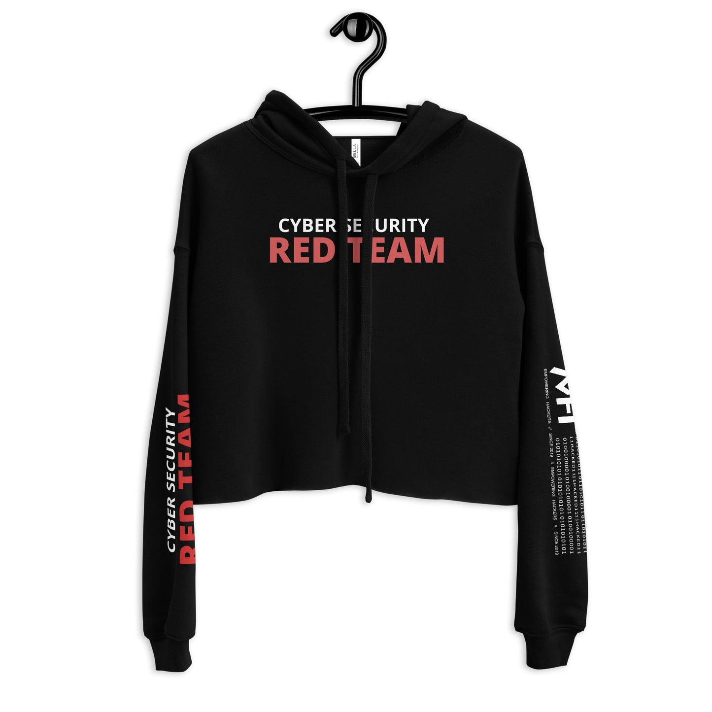 Cyber Security Red Team - Crop Hoodie by DarkByteGear
