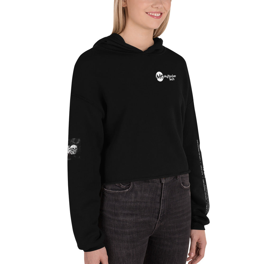 Evil Twin - Crop Hoodie (all side print) by DarkByteGear
