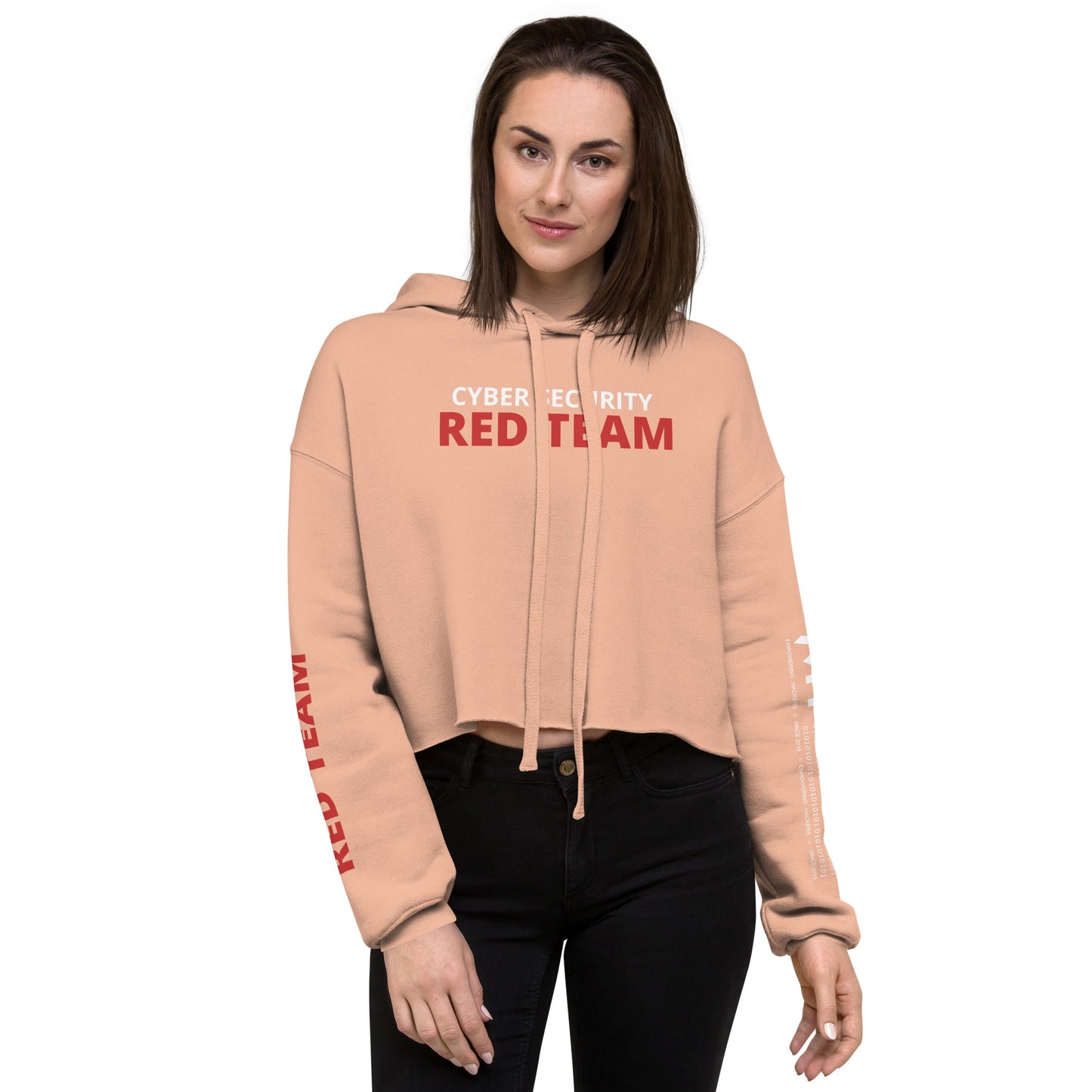 Cyber Security Red Team - Crop Hoodie by DarkByteGear