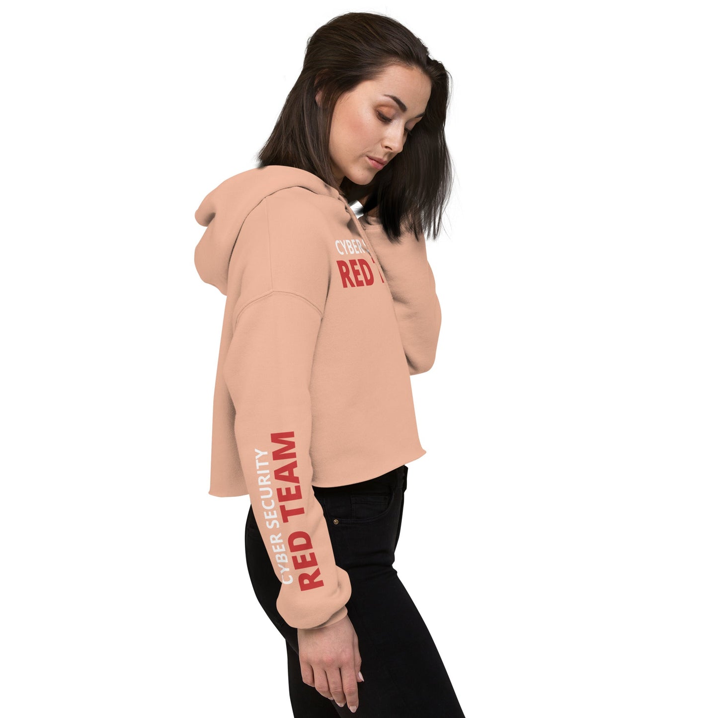 Cyber Security Red Team - Crop Hoodie by DarkByteGear