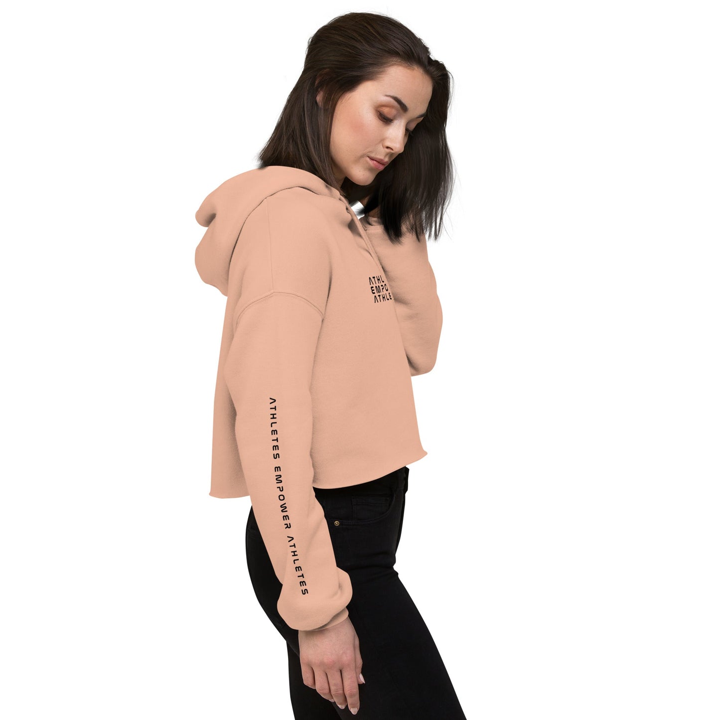 Athletes Empower Athletes - Crop Hoodie by DarkByteGear
