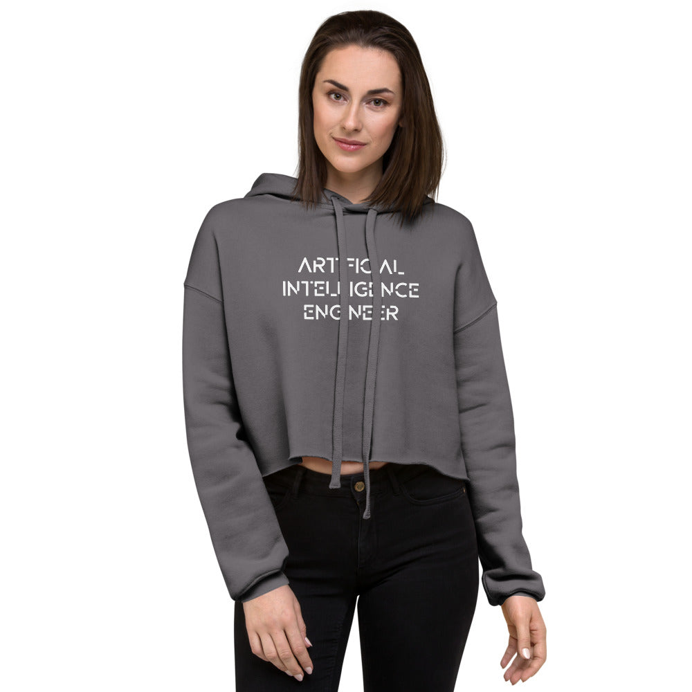 Artificial intelligence engineer - Crop Hoodie by DarkByteGear