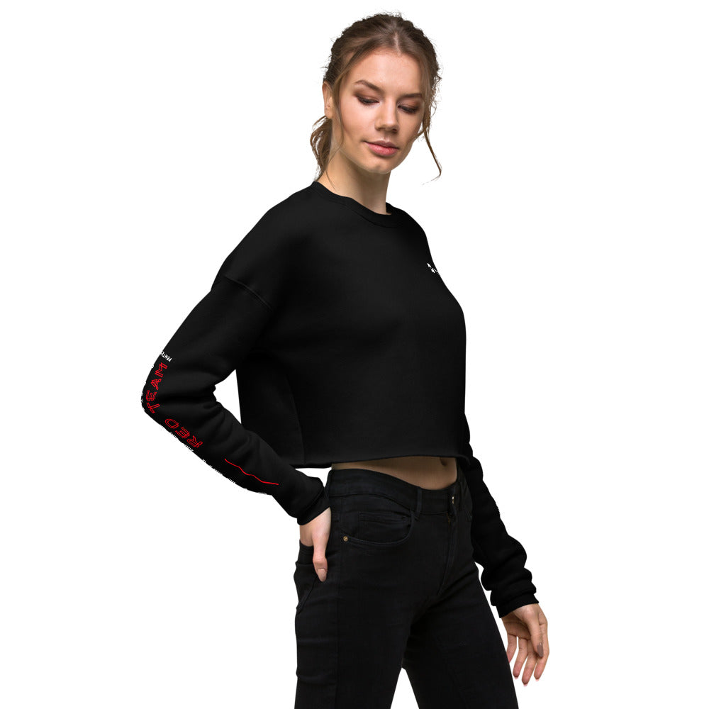 Cyber Security Red Team v2 - Crop Sweatshirt by DarkByteGear