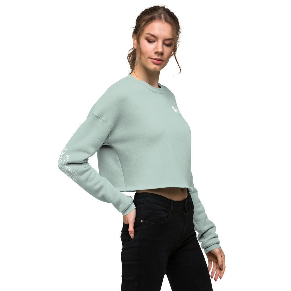 Artificial intelligence engineer - Crop Sweatshirt (all sides print) by DarkByteGear
