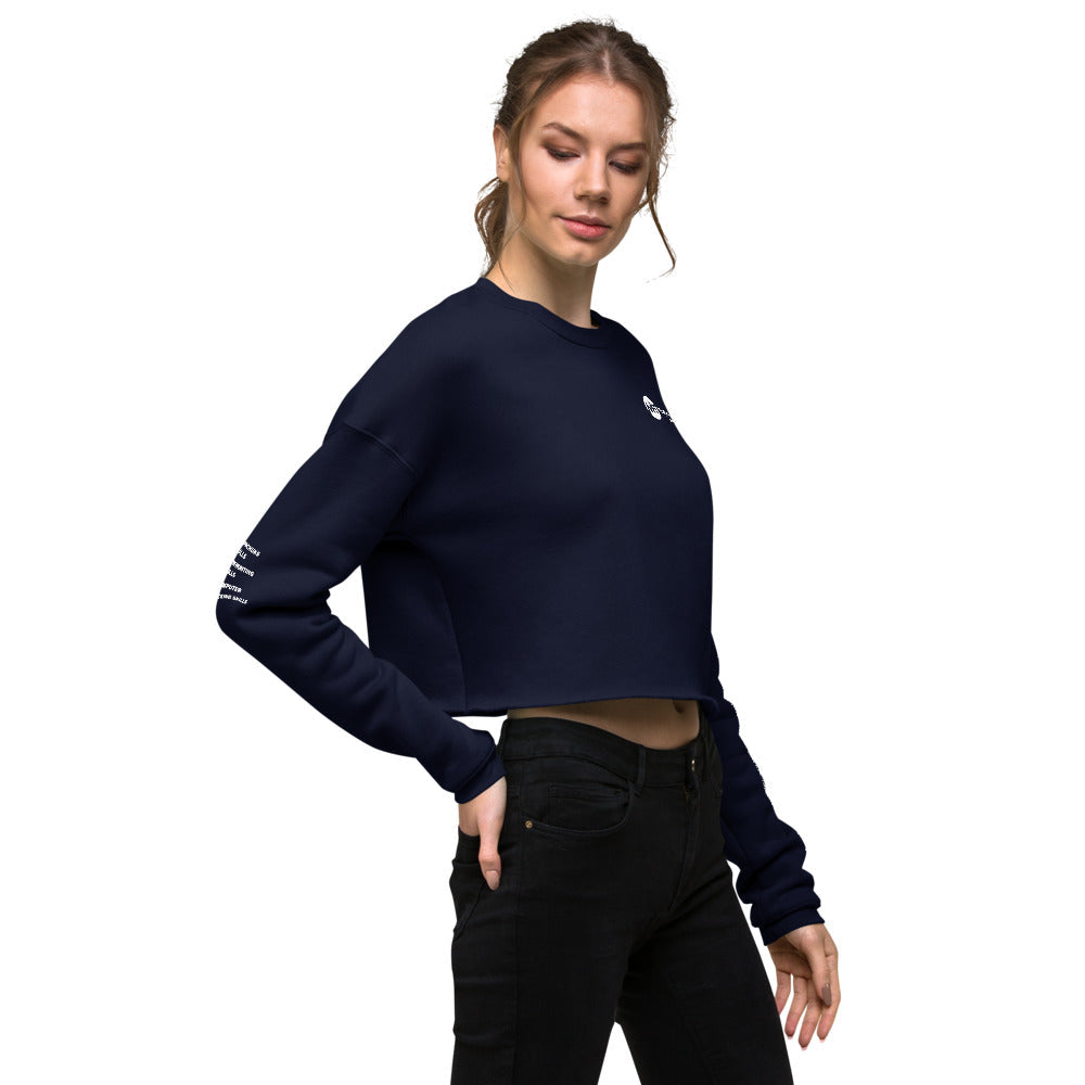 Computer Hacking Skills - Crop Sweatshirt (back print) by DarkByteGear