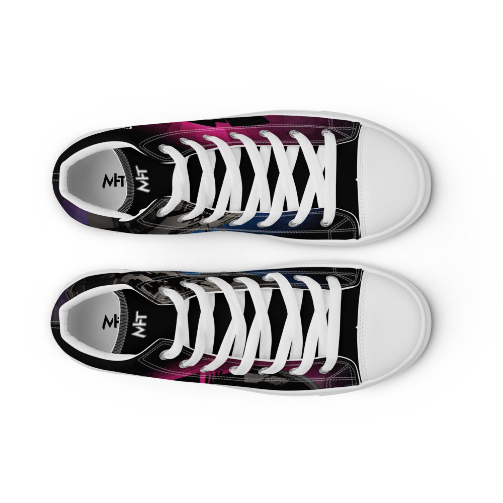 Cyber Security Red Team V10 - Women’s high top canvas shoes by DarkByteGear