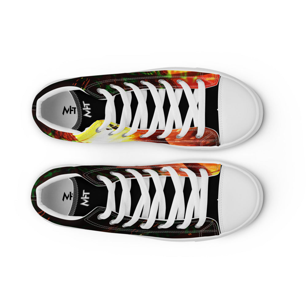 root - Women’s high top canvas shoes by DarkByteGear