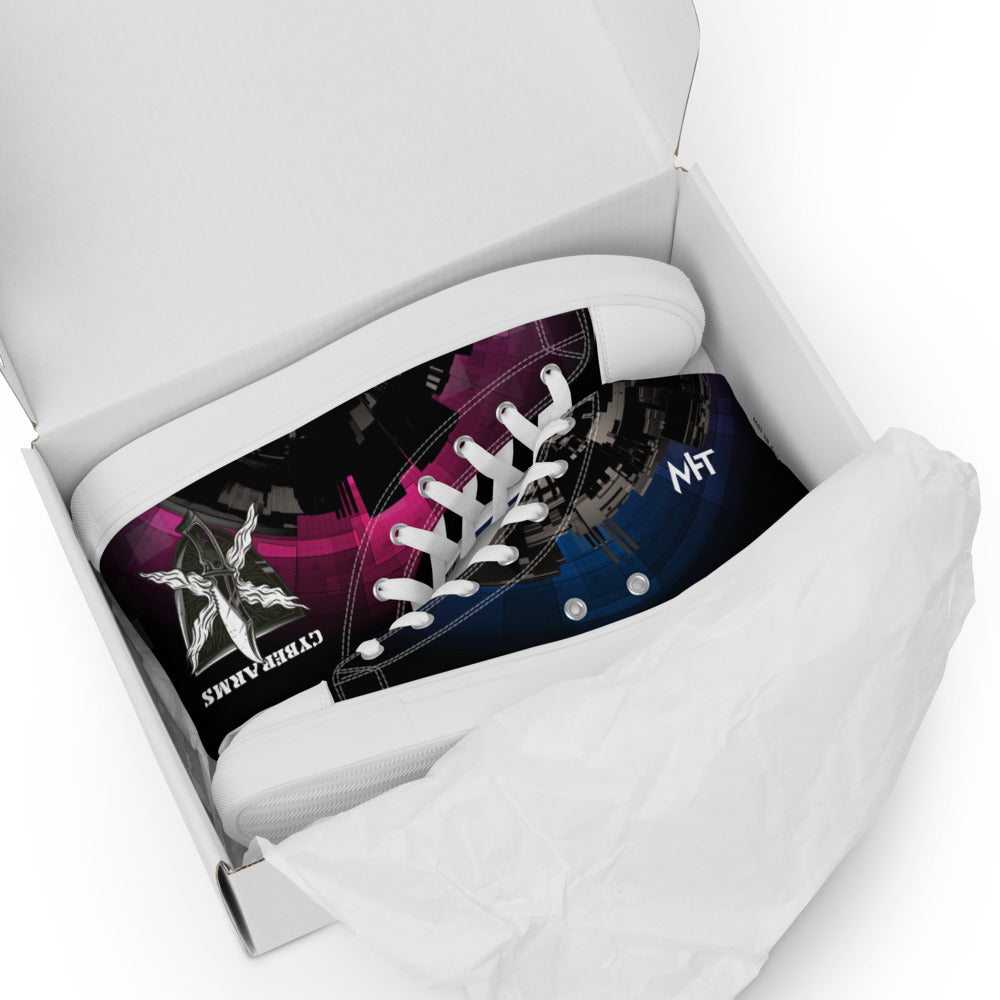 Cyber Security Red Team V10 - Women’s high top canvas shoes by DarkByteGear