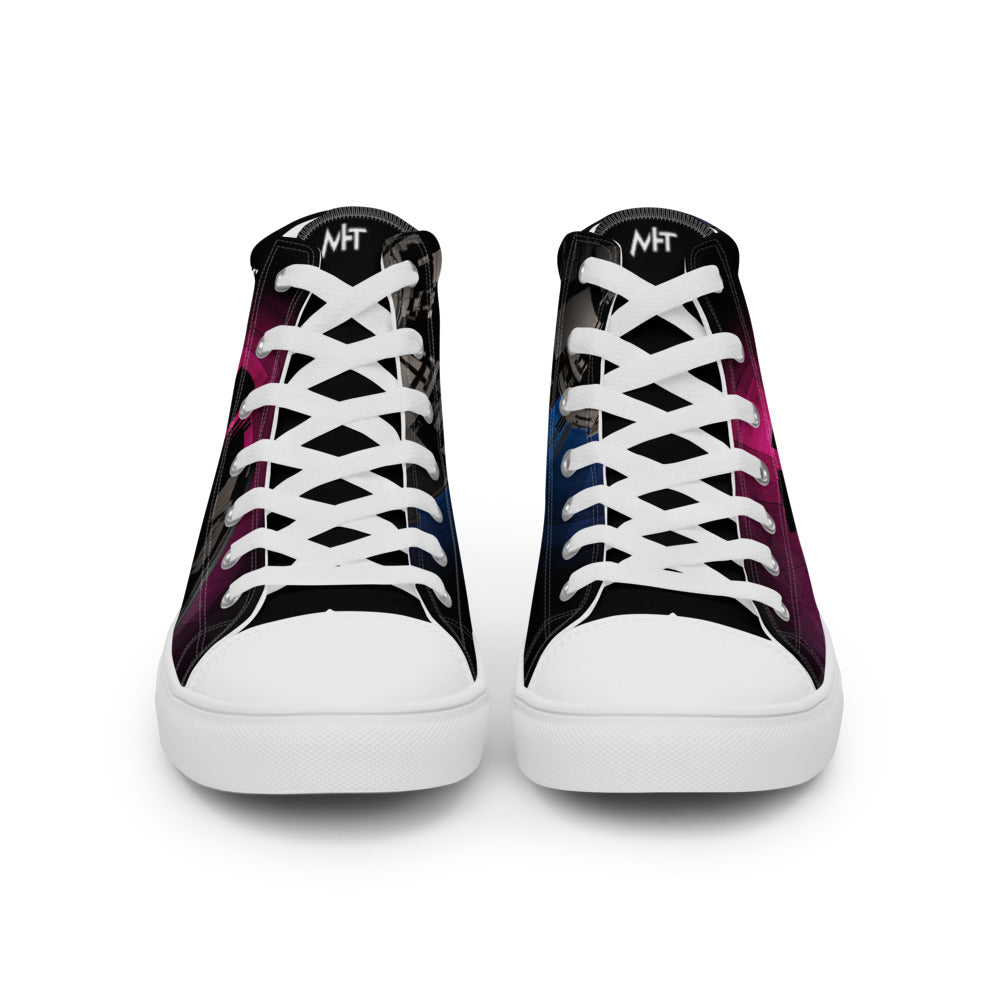 Cyber Security Red Team V10 - Women’s high top canvas shoes by DarkByteGear