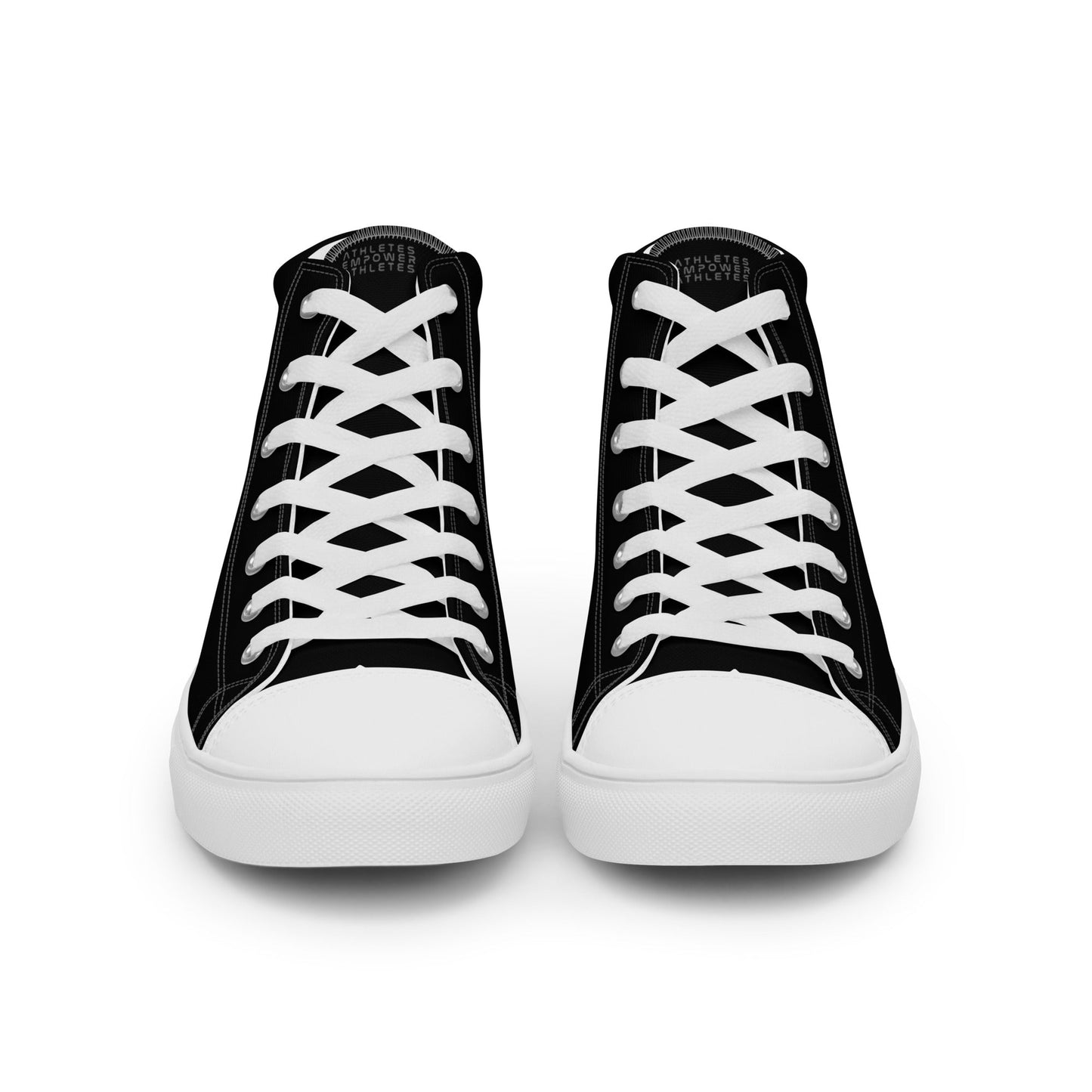 Athletes Empower Athletes - Women’s high top canvas shoes by DarkByteGear