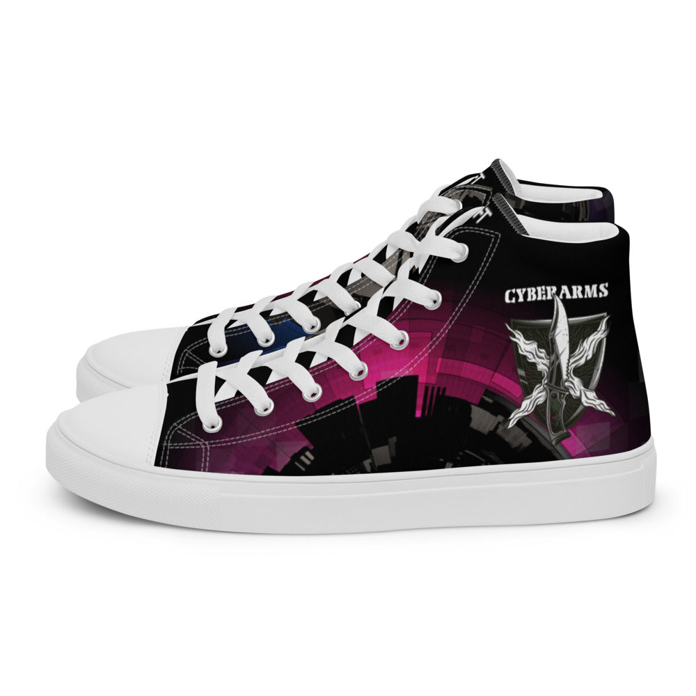 Cyber Security Red Team V10 - Women’s high top canvas shoes by DarkByteGear