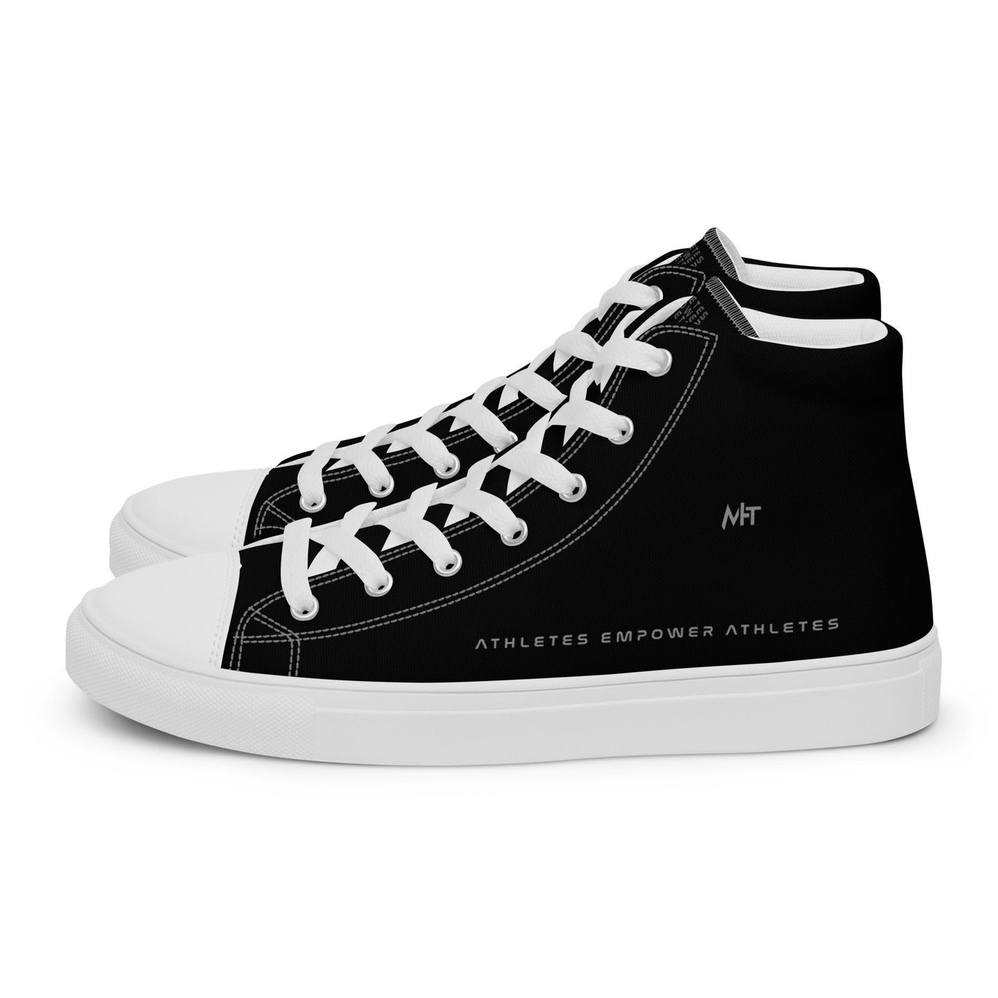 Athletes Empower Athletes - Women’s high top canvas shoes by DarkByteGear