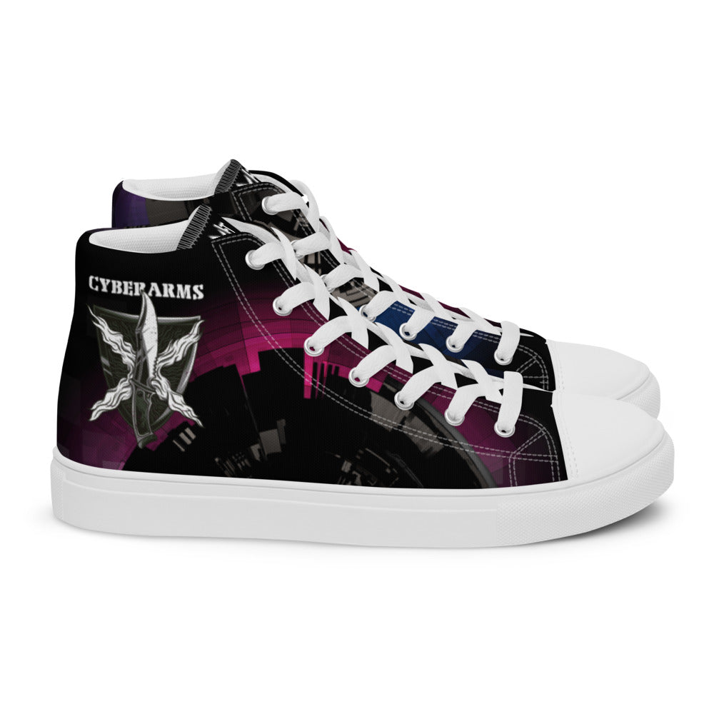 Cyber Security Red Team V10 - Women’s high top canvas shoes by DarkByteGear