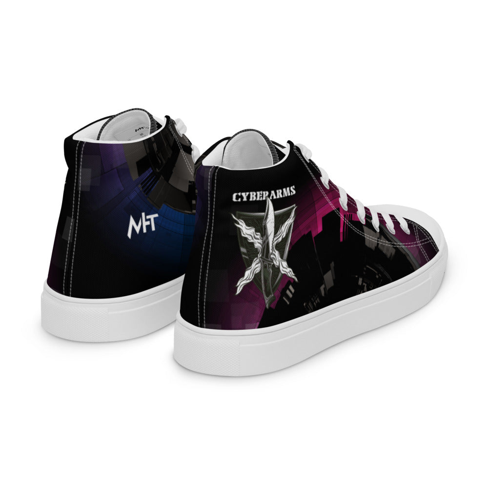 Cyber Security Red Team V10 - Women’s high top canvas shoes by DarkByteGear