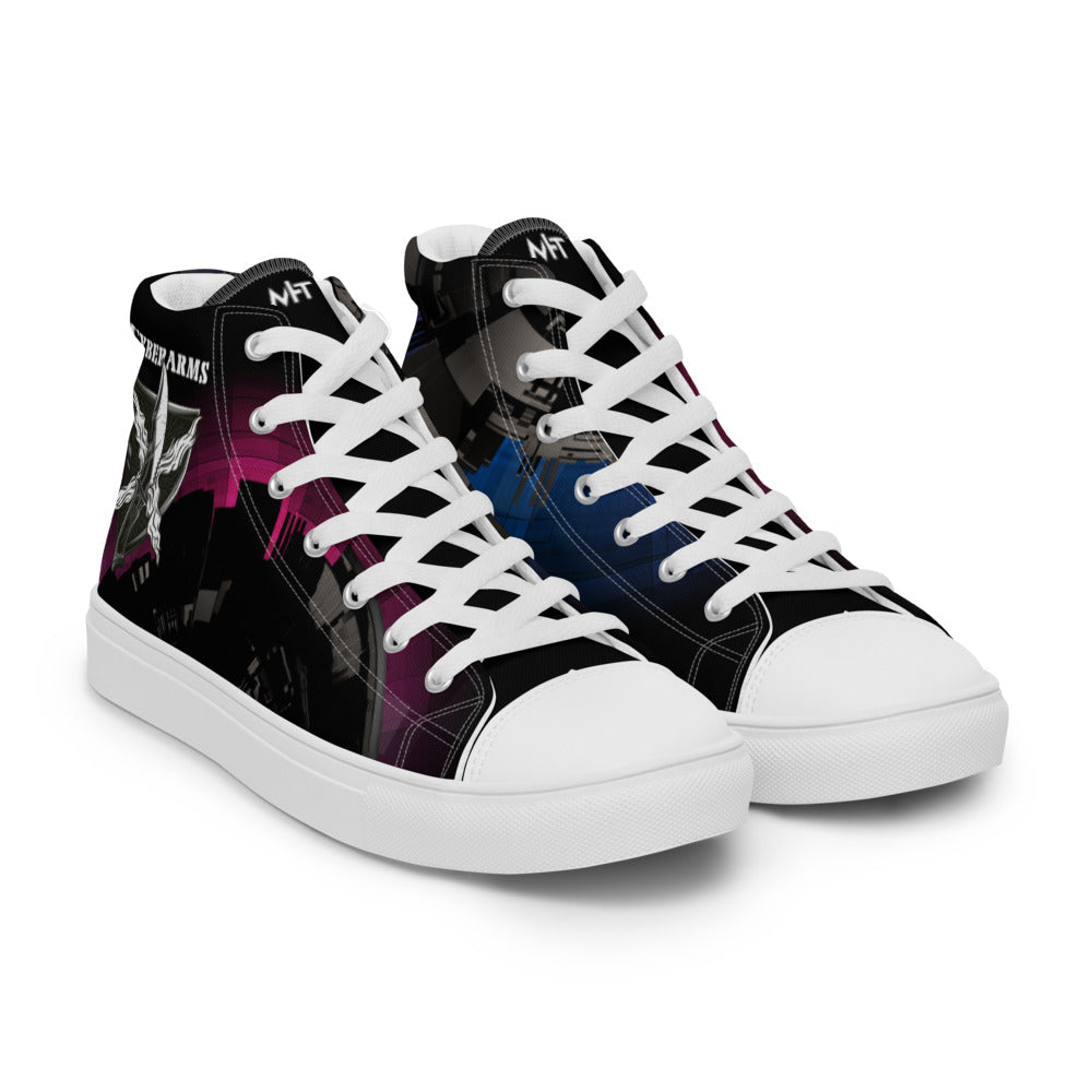 Cyber Security Red Team V10 - Women’s high top canvas shoes by DarkByteGear