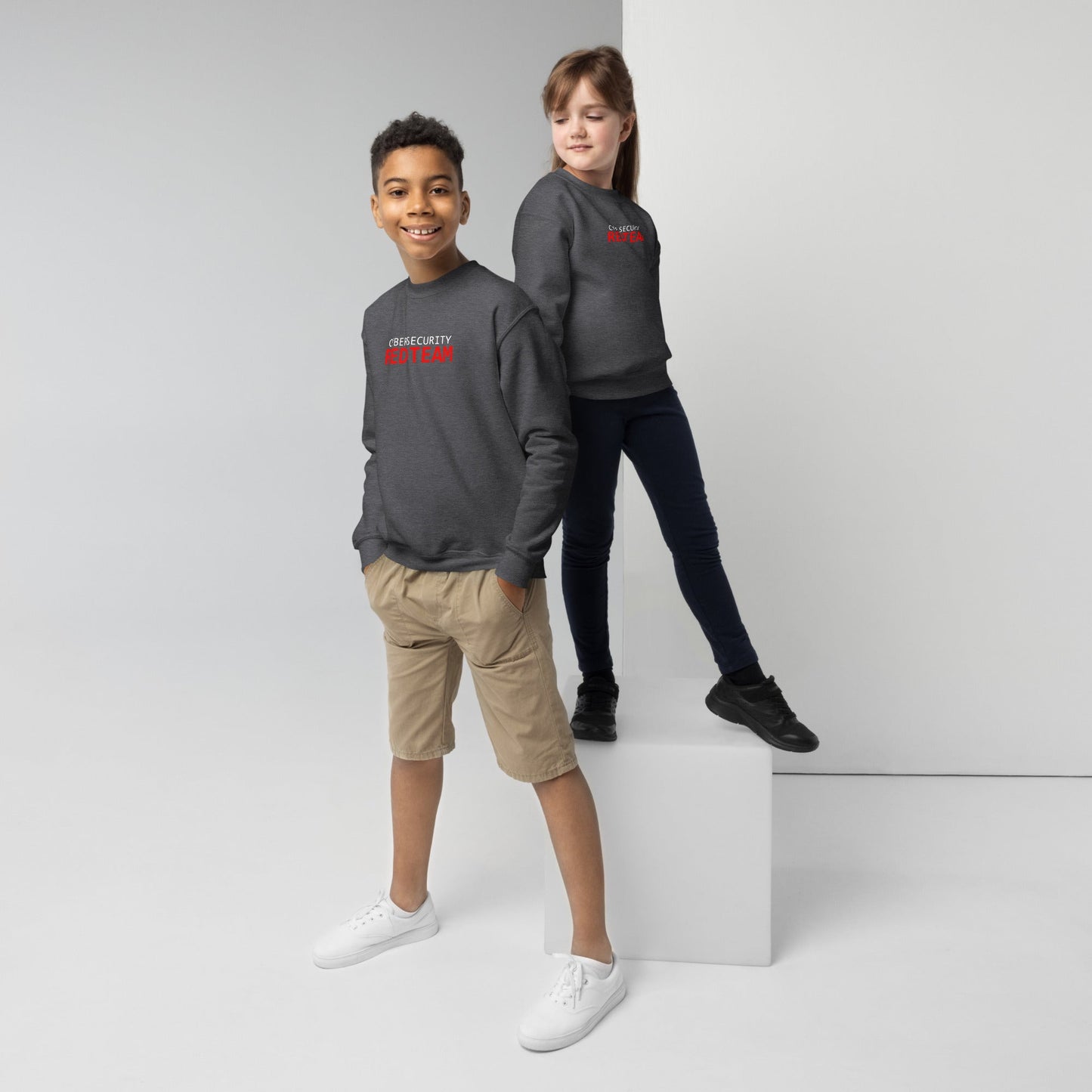 Cyber Security Red Team - Junior - Youth crewneck sweatshirt by DarkByteGear