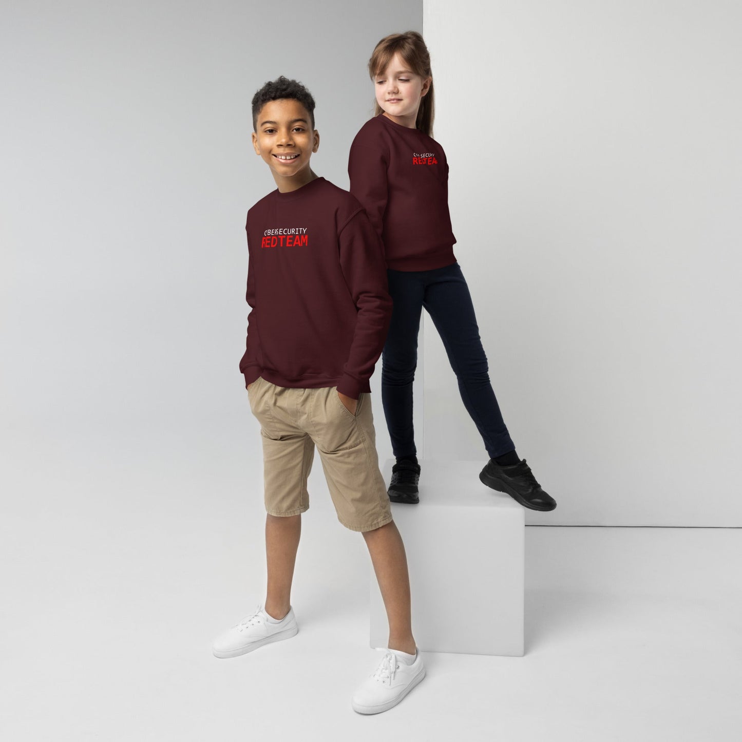Cyber Security Red Team - Junior - Youth crewneck sweatshirt by DarkByteGear