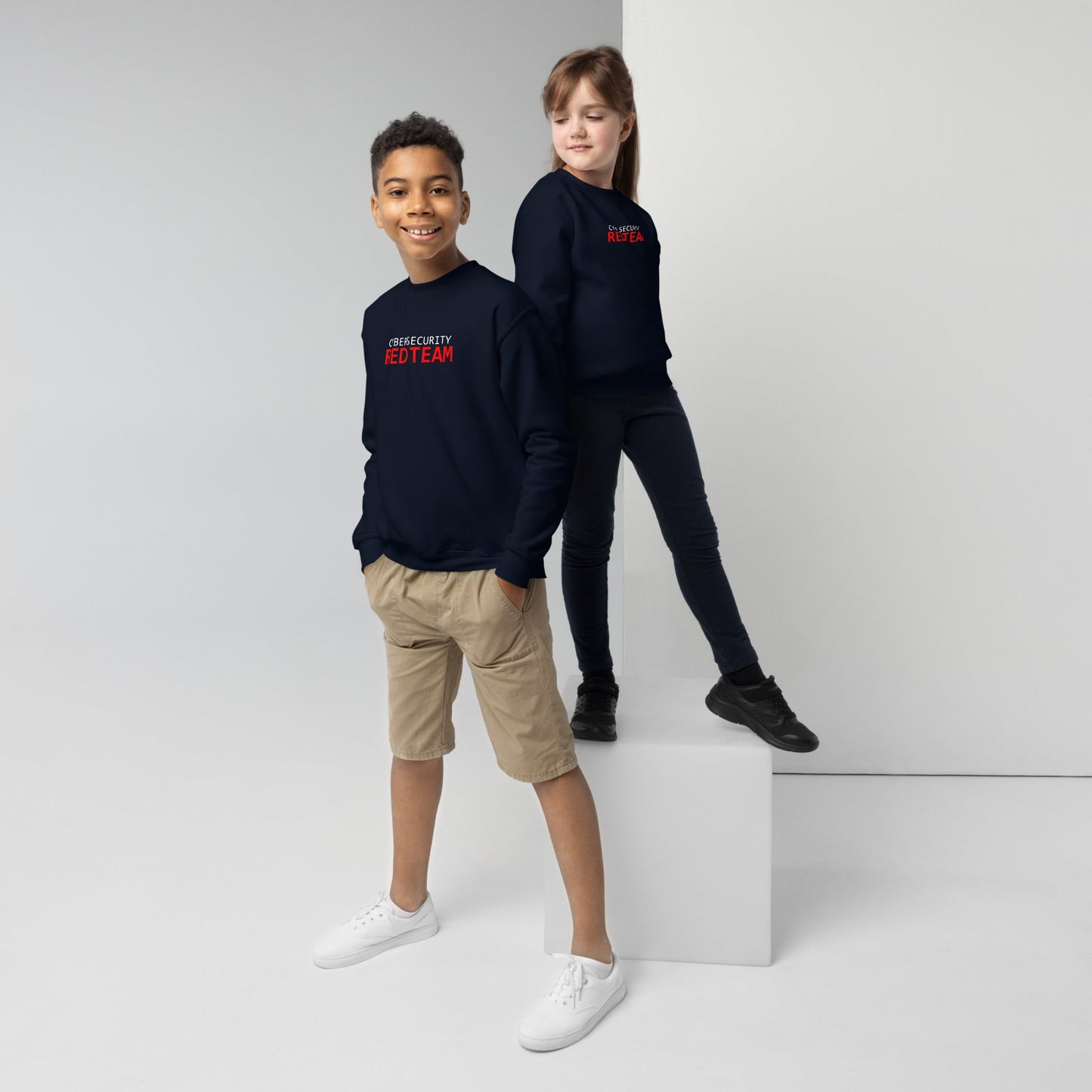 Cyber Security Red Team - Junior - Youth crewneck sweatshirt by DarkByteGear