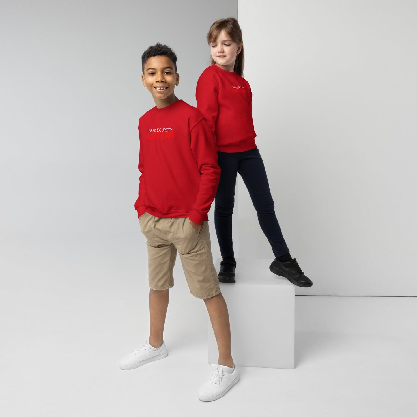 Cyber Security Red Team - Junior - Youth crewneck sweatshirt by DarkByteGear