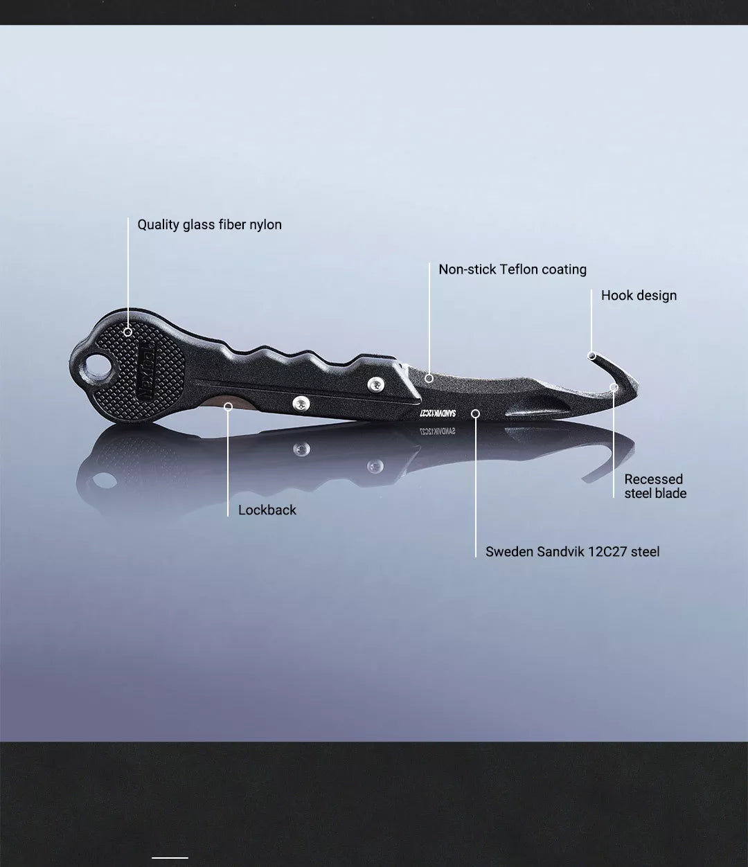 MiniParcel Opener Pocket Knife by DarkByteGear