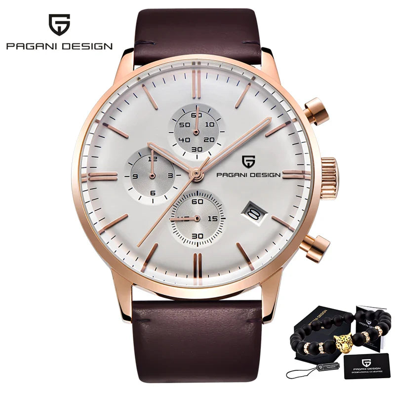 PAGANI DESIGN 2720 Men's Watches Quartz Business watch by DarkByteGear