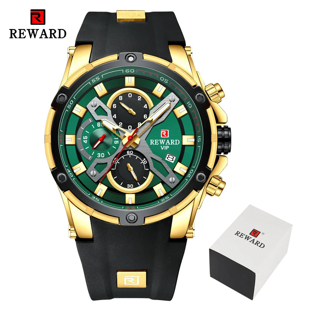 2023 New REWARD Mens Watches Blue Waterproof Watch by DarkByteGear