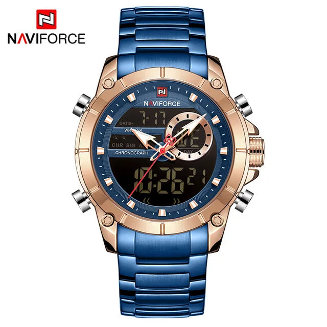 NAVIFORCE Casual Quartz Watch Men by DarkByteGear