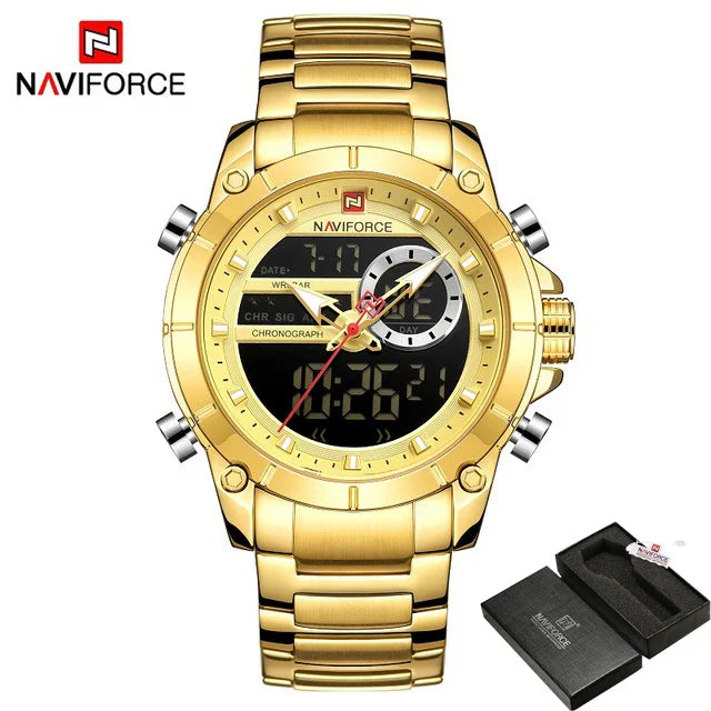 NAVIFORCE Casual Quartz Watch Men by DarkByteGear