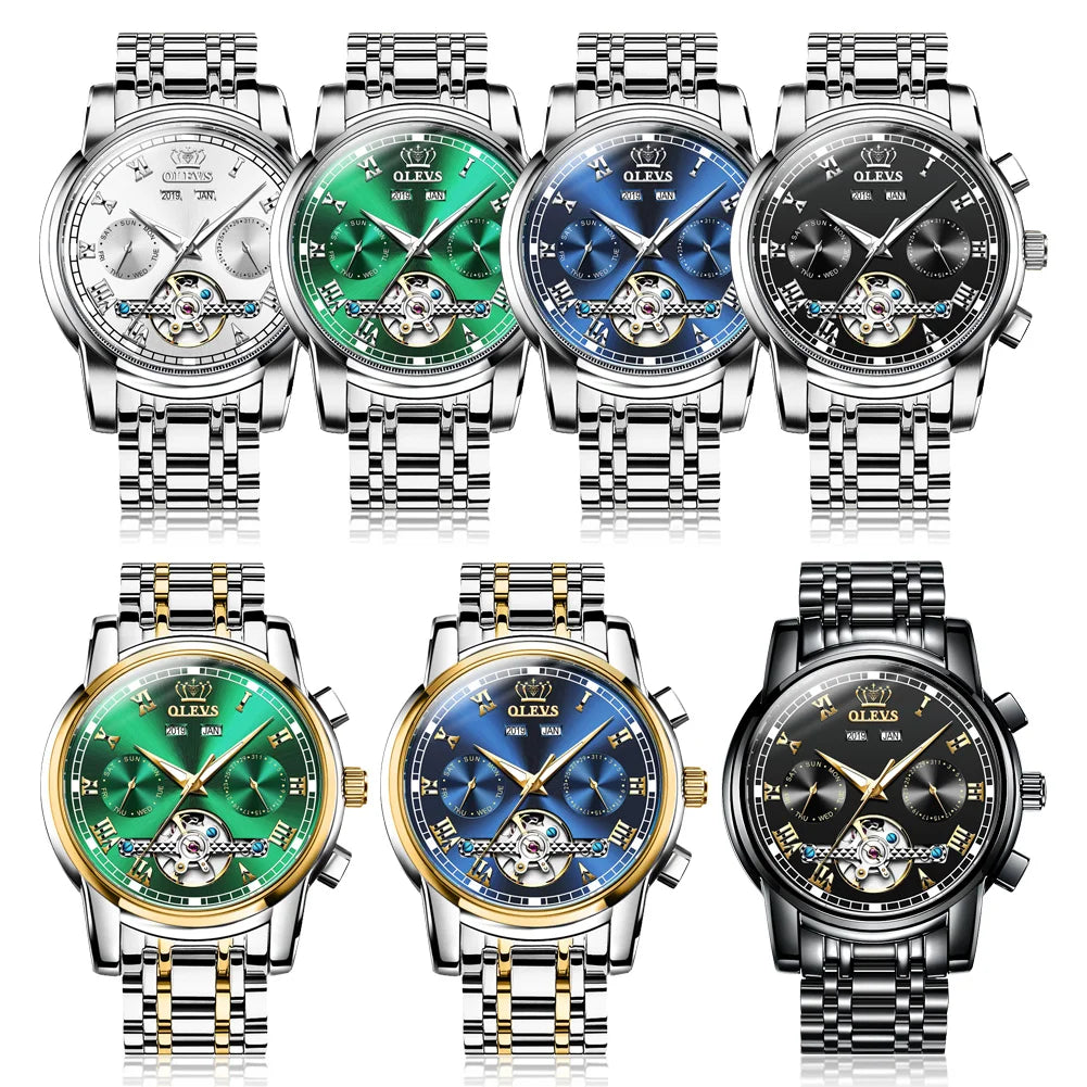 OLEVS Automatic Mechanical Men Watches by DarkByteGear