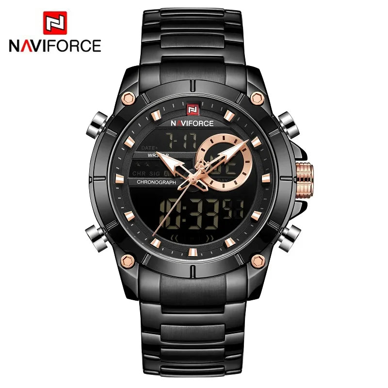 NAVIFORCE Casual Quartz Watch Men by DarkByteGear