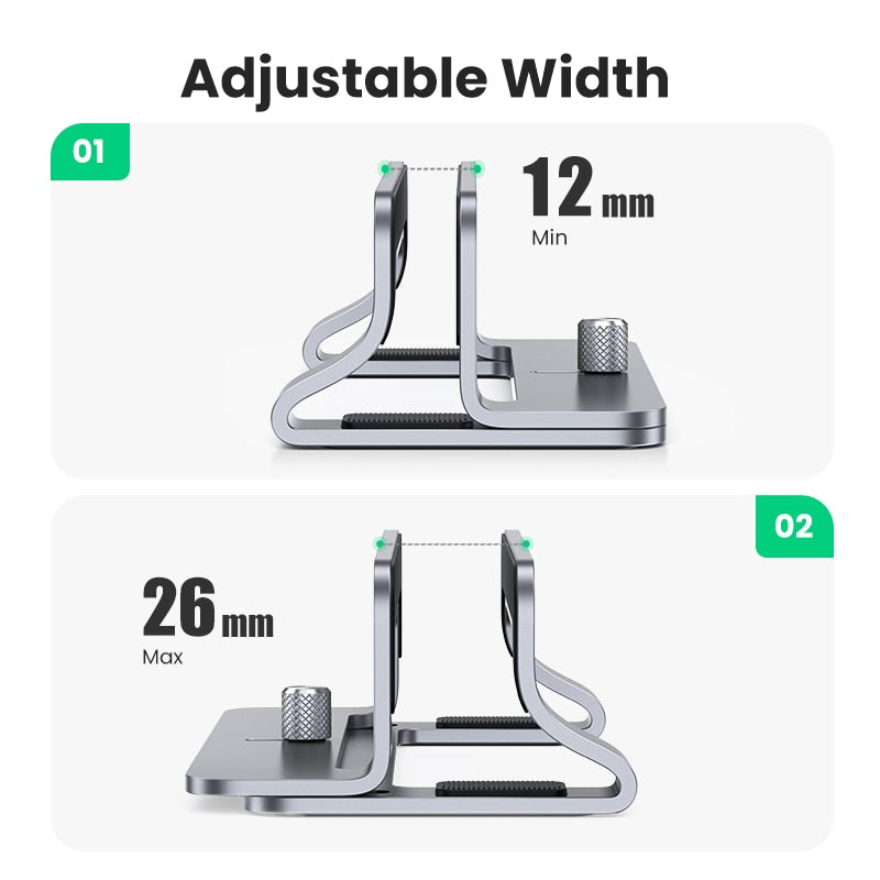 HackStand Vertical Laptop Holder for MacBook and Tablets by DarkByteGear