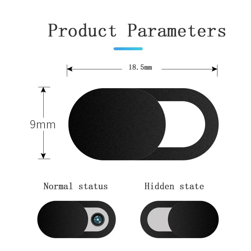 1/20PCS Webcam Cover Shutter Magnet Slider Universal Antispy Camera Cover For Web Laptop Ipad Macbook Phone Lens Privacy Sticker by DarkByteGear