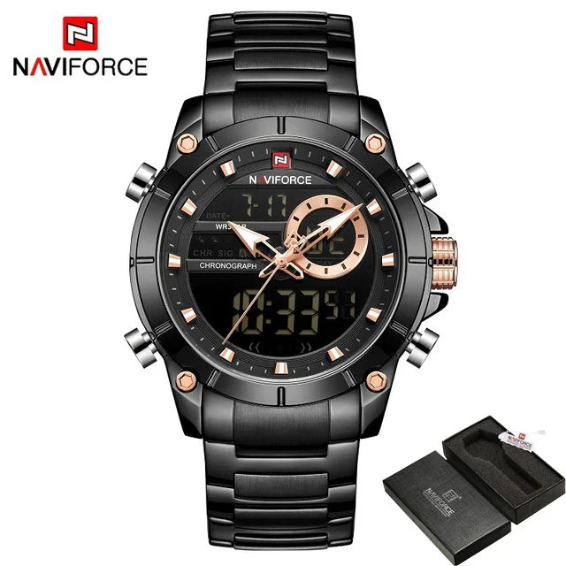 NAVIFORCE Casual Quartz Watch Men by DarkByteGear