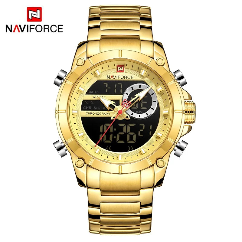 NAVIFORCE Casual Quartz Watch Men by DarkByteGear