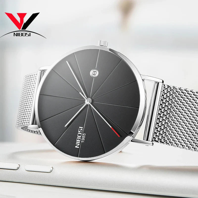 NIBOSI New Men's Watch Ultra-thin Fashion Watches by DarkByteGear
