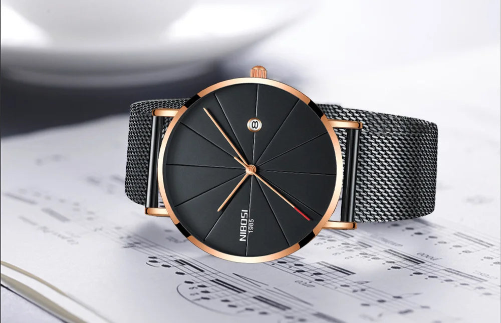 NIBOSI New Men's Watch Ultra-thin Fashion Watches by DarkByteGear