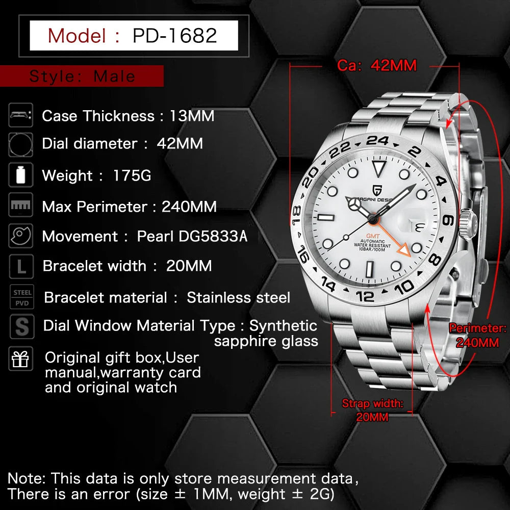 2023 PAGANI Design New Men's Automatic Mechanical Watch by DarkByteGear
